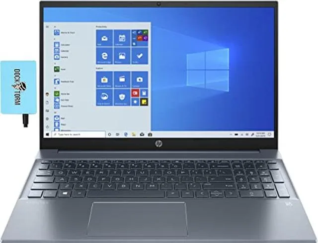 HP HP Pavilion 15 i7-1165G7 32GB 1TB NVMe 15.6" FHD Touch Fog Blue with Hub — product photo