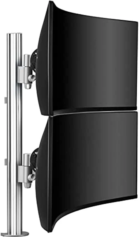 Atdec Atdec AWMS-2-LTH75-H-S Dual Stack Heavy Monitor Desk Mount — product photo