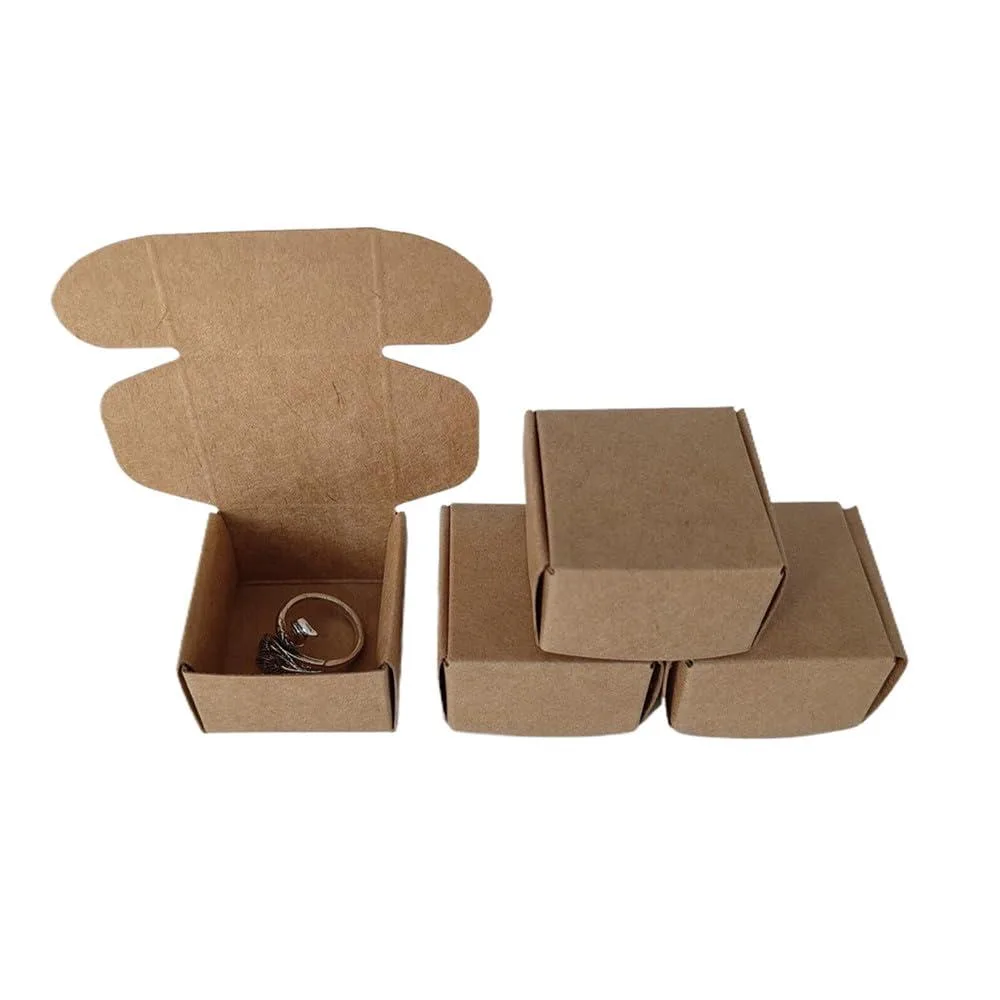  Jilukibo KftGiftBox4040 Kraft Cardboard Boxes 1.57" 100 Pack — product photo