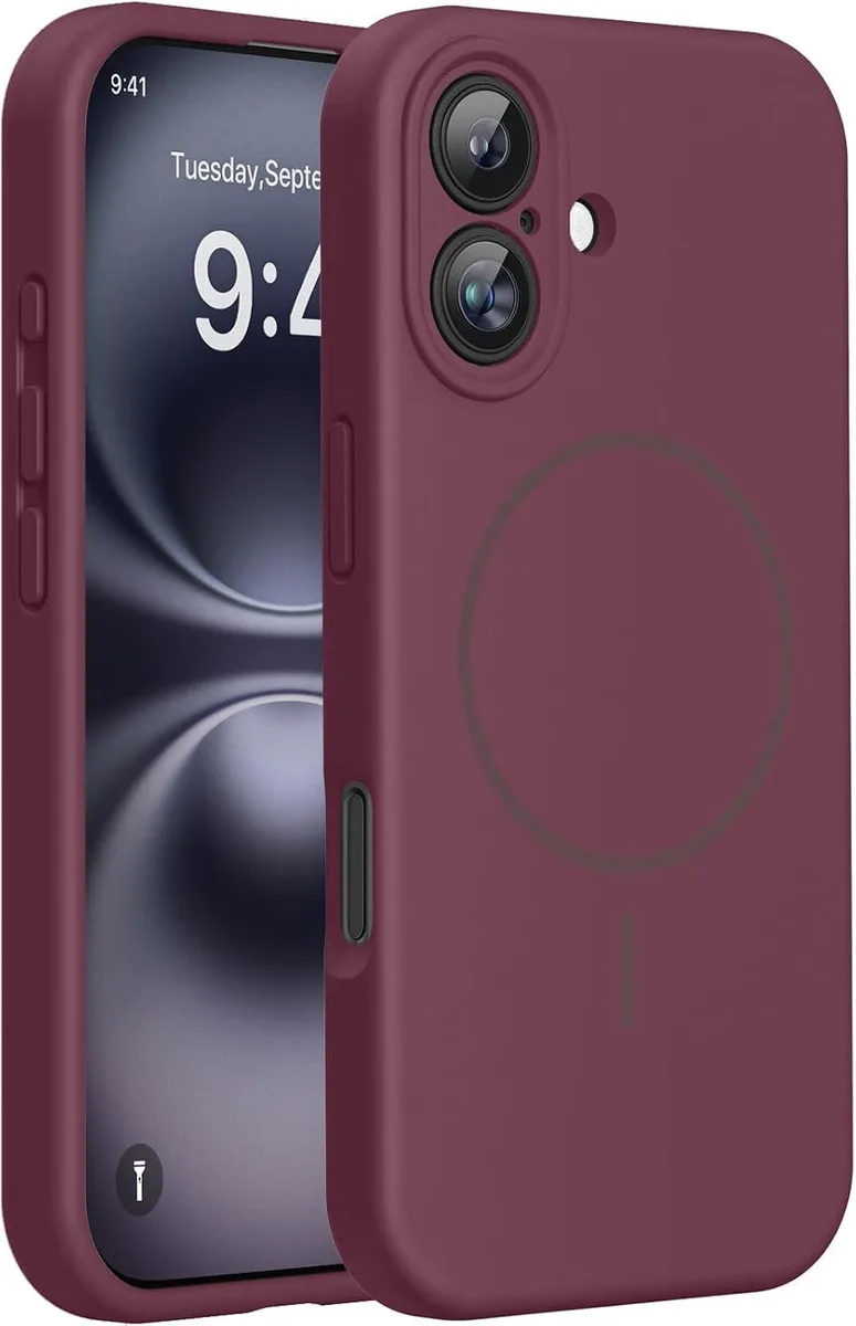 Transcend Transcend iPhone 16 Case Liquid Silicone Wine Red 6.1 3.0 mm — product photo