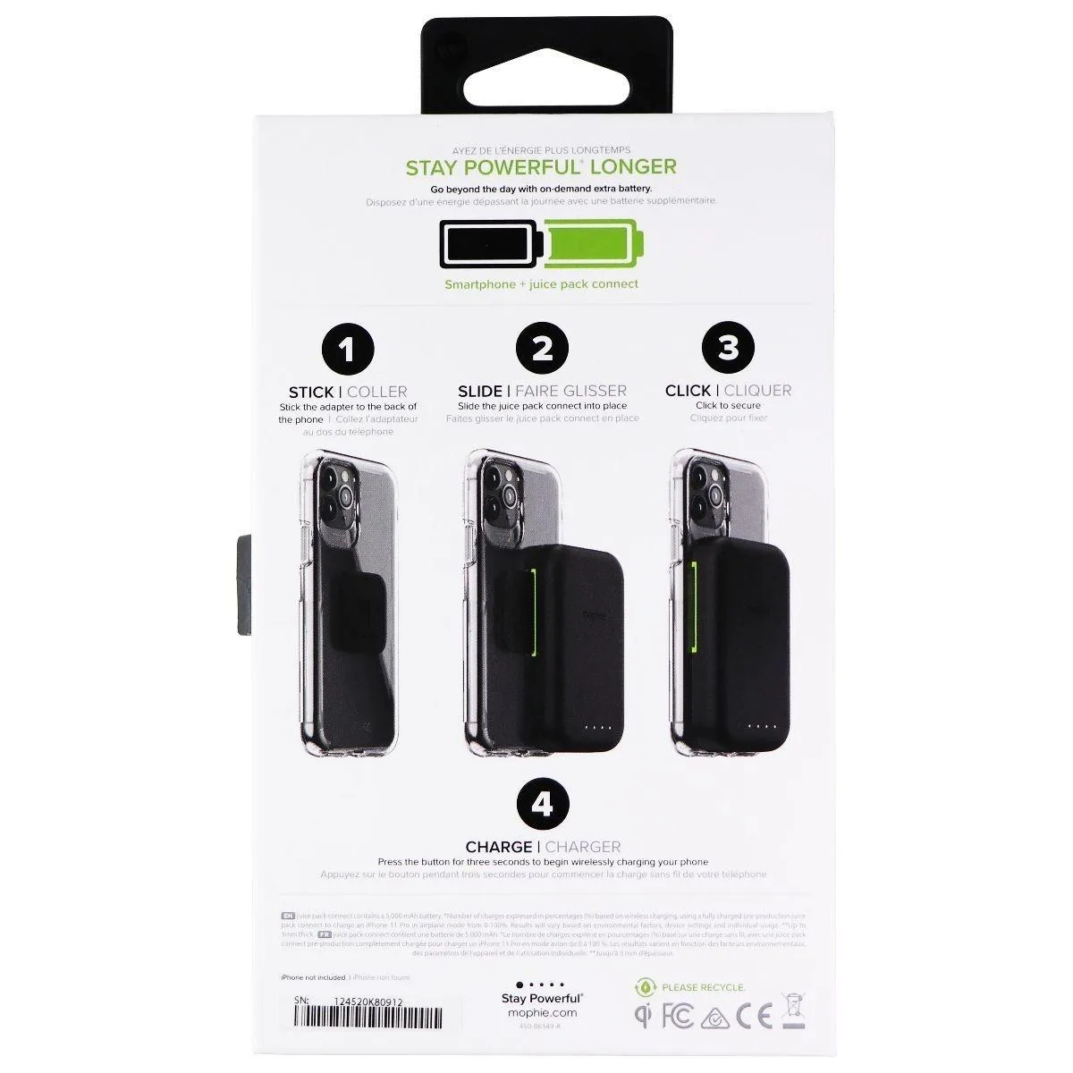 Mophie Mophie Juice Pack Connect 5000mAh Battery Attachment Black — product photo