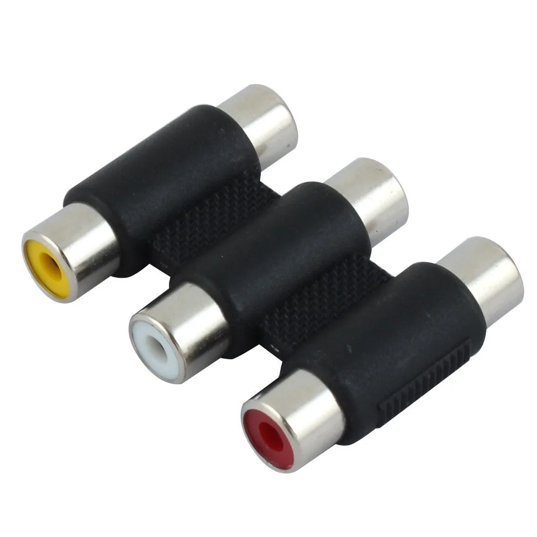 Unique-Bargains Unique-Bargains Female-to-Female Triple RCA Coupler — product photo