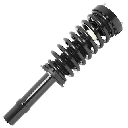 Unity 11261 front left complete strut assembly, metallic finish, preassembled with coil spring and mount