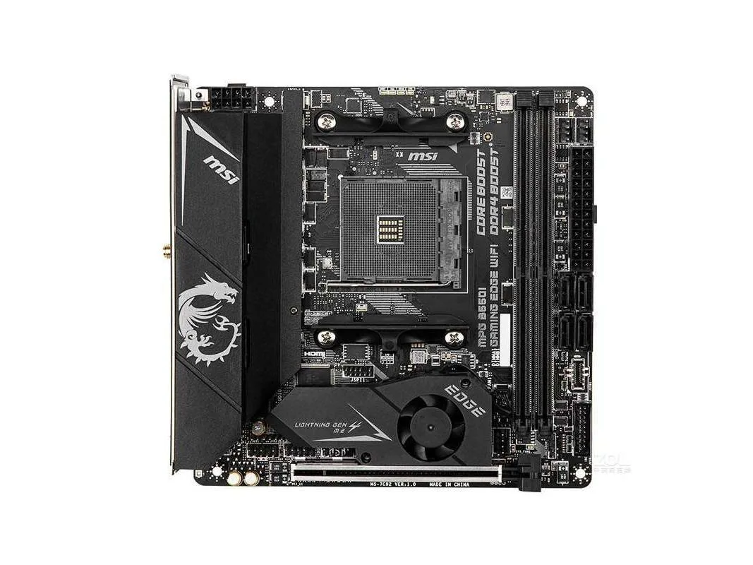 MSI MSI MPG B550I Gaming Edge WiFi AMD motherboard 64GB DDR4 — product photo