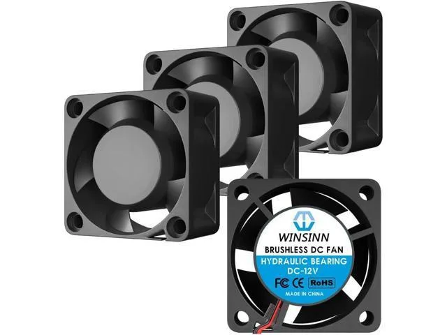 LORDWORLD LORDWORLD 40mm 12V Hydraulic Bearing Case Fan 4020 4-Pack — product photo