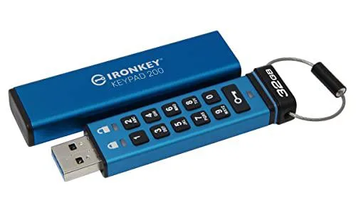 Kingston Technology Corp. Kingston IronKey Keypad 200 32GB USB flash drive — product photo