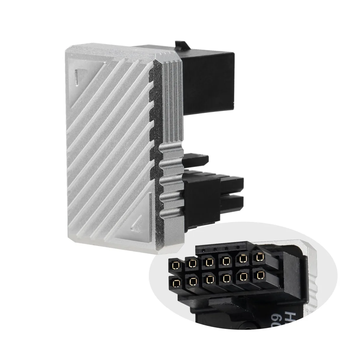 Vszerda Vszerda 16 Pin PCI-e 5.0 180 Degree 12VHPWR Connector F Silver — product photo