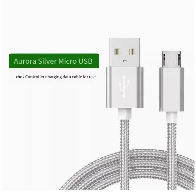 Enfain Enfain USB cable Silver 2m Micro Male to Male 360 — product photo