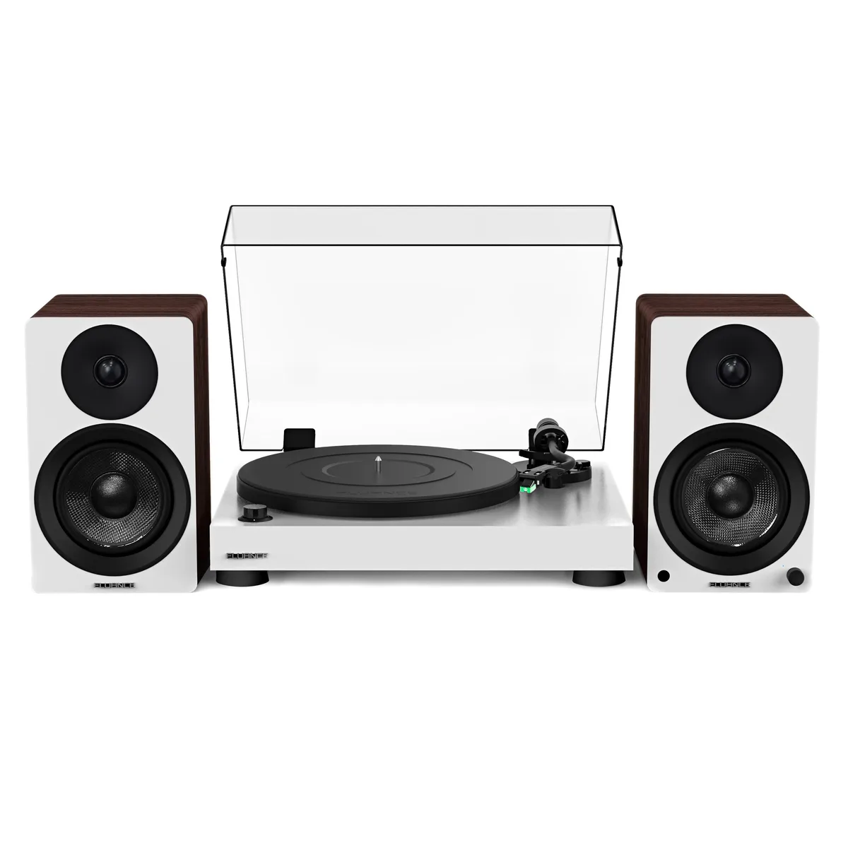 Fluance Fluance RT81 Elite Turntable White with Ai41 Speakers White Walnut — product photo