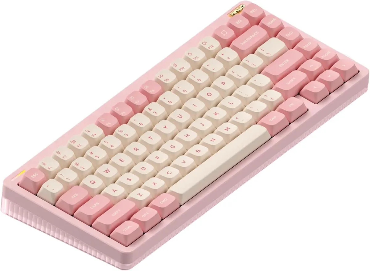 usbroway usbroway Halo75 V2 75% Wireless RGB Gaming Keyboard Pink Raspberry 46gf — product photo