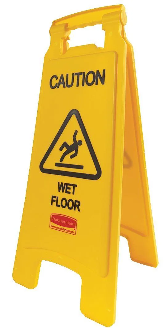 Rubbermaid Commercial Rubbermaid Commercial FG611277YEL 11" x 25" Yellow Floor Safety Sign — product photo