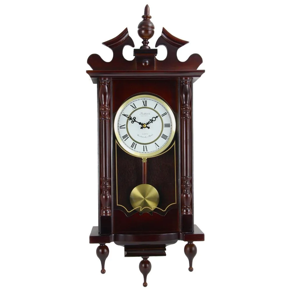 Bedford Clock Collection Bedford Clock Collection BED-1611 Classic Chiming Wall Clock 31 — product photo