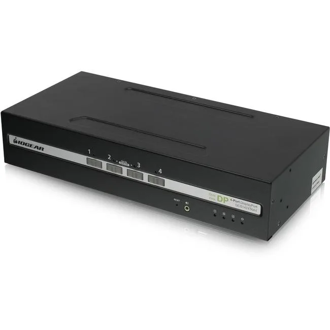 IOGEAR IOGEAR 4-Port Dual View DisplayPort Secure KVM Switch 3840 x 2160 50 Hz 60 Hz 10 DisplayPort 6 USB — product photo