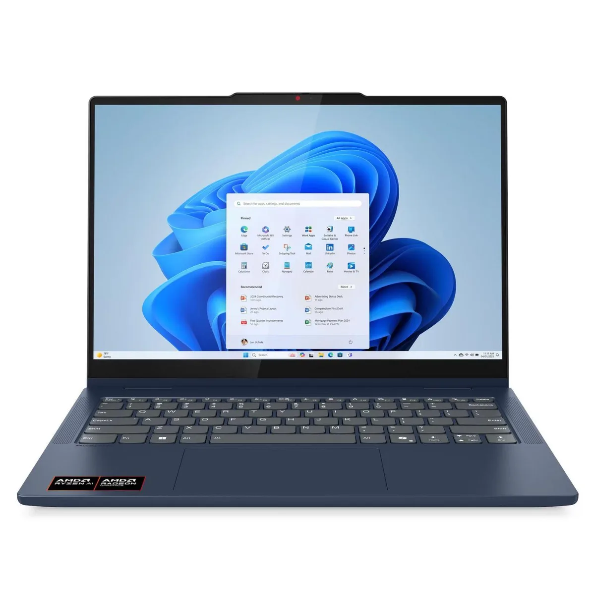 Lenovo Lenovo IdeaPad 5 2-in-1 laptop 83KT001YUS-R AMD Ryzen AI 7 350 16GB 1TB Radeon 860M 14" WUXGA touch Blue — product photo