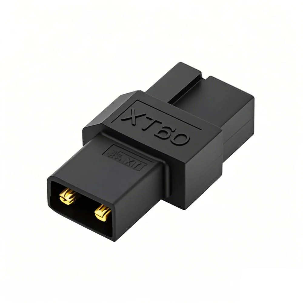 Yellow XT60 female to XT30 male adapter with short cable