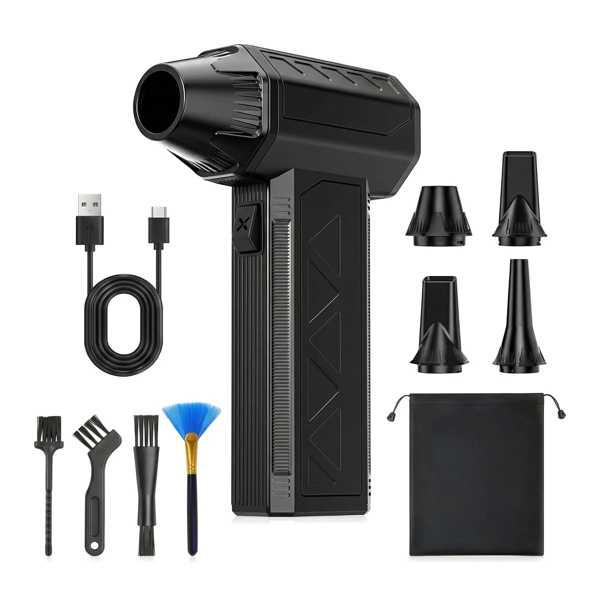  Aplaywater Cordless Electric Air Duster 130000 RPM 3-Speed 4 Nozzles — product photo