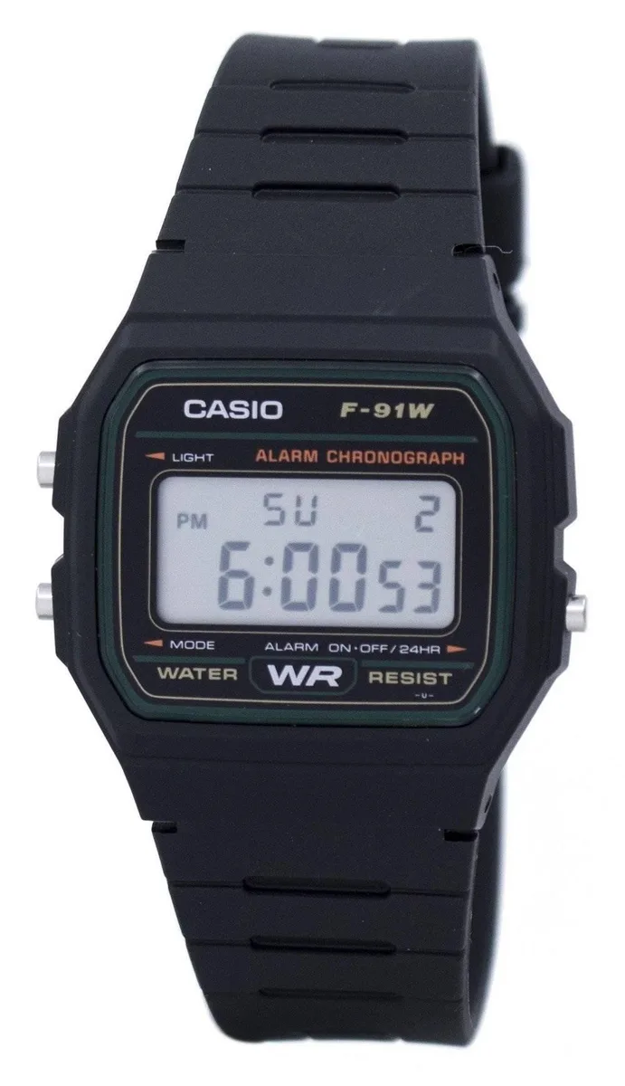 CASIO CASIO F-91W-3SDG Sports Digital Watch 37.50 mm 30m — product photo