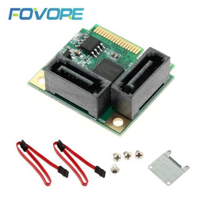 Hetai Tech Hetai Tech 2-port Mini PCI-E to SATA 3.0 expansion card — product photo