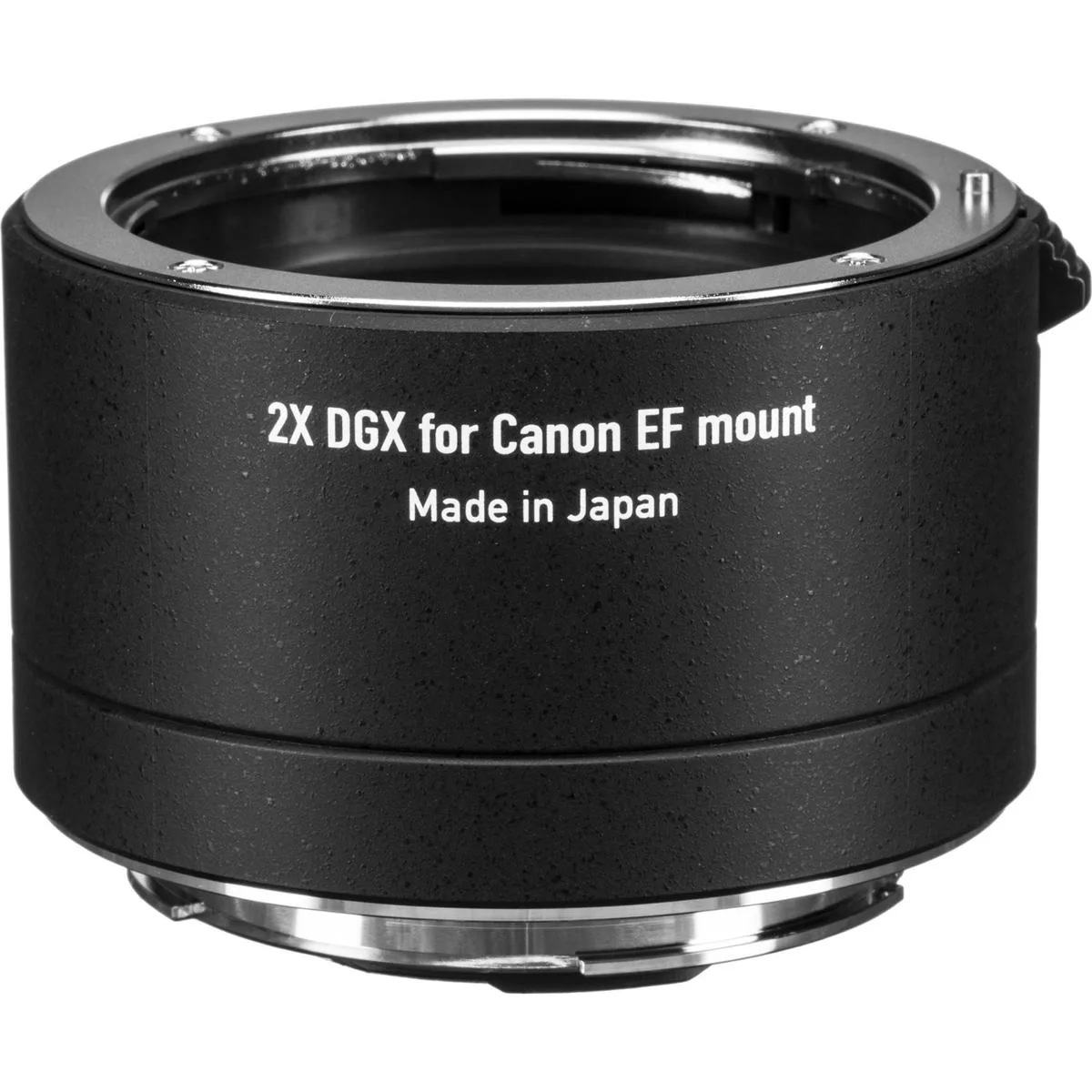 Compact black teleconverter cylinder with Canon EF mount contacts