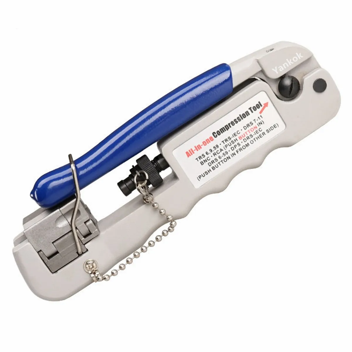 Yankok Yankok Coaxial Cable Crimper YKNT-COX-C360B with Mini Stripper — product photo