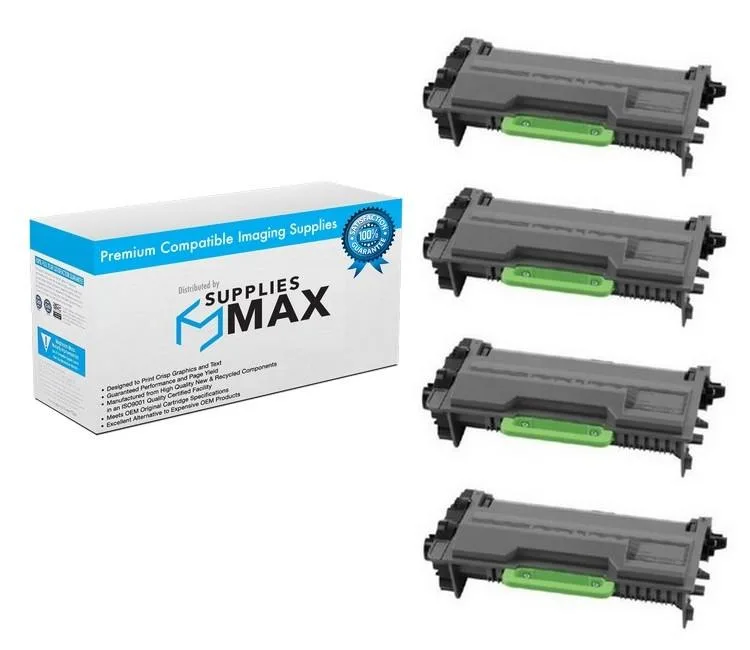 SuppliesMax SuppliesMax Brother TN-880 4PK High Yield Black Toner Cartridge 12000 Pages — product photo