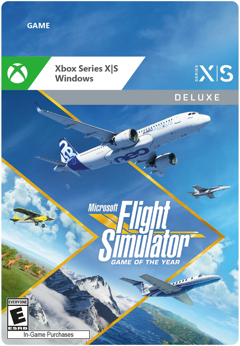 Microsoft Microsoft Flight Simulator Deluxe Game of the Year Edition 2WU-00031 downloadable game — product photo