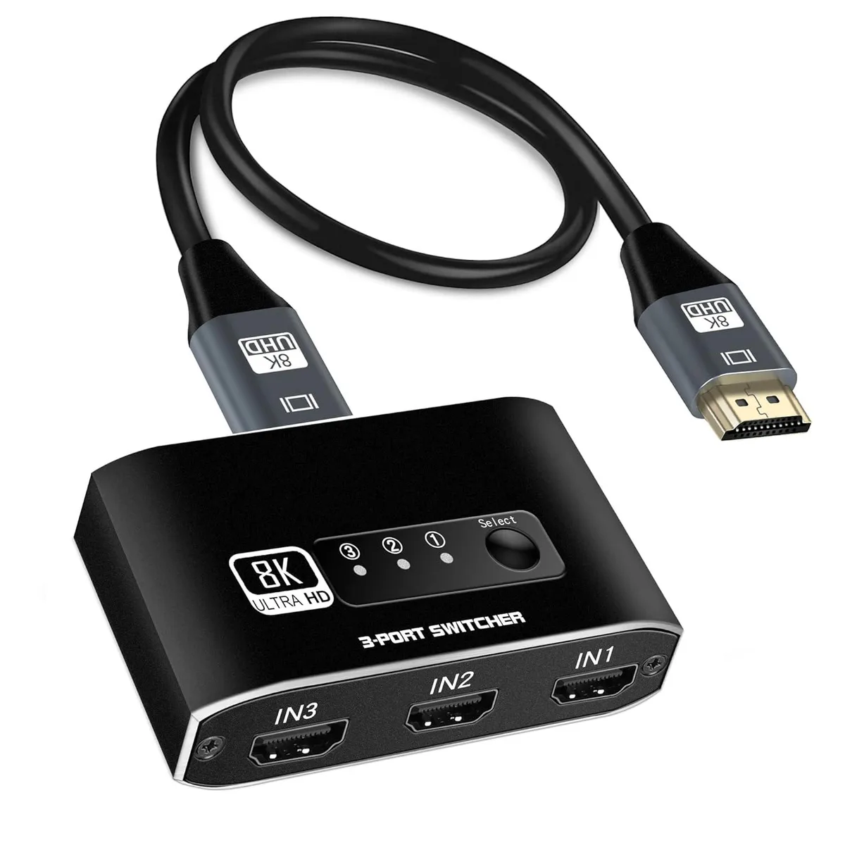 Zell Electronics Zell Electronics HDMI 2.1 3-in-1-out video switch — product photo