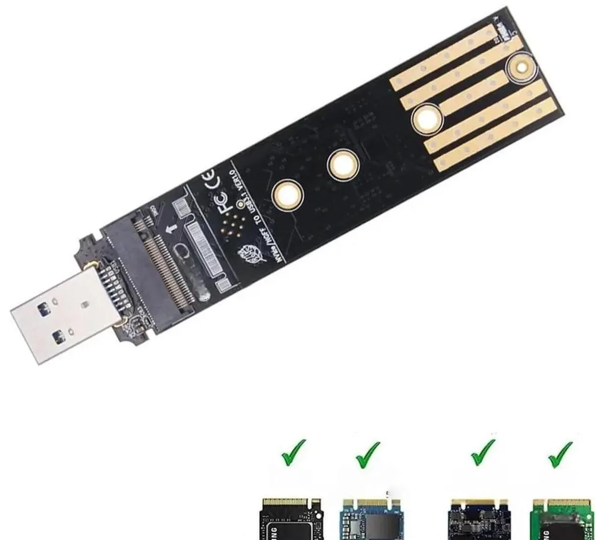 Vszerda Vszerda M.2 to USB 3.0 Dual Protocol Adapter RTL9210B 2230 2242 2260 2280 — product photo