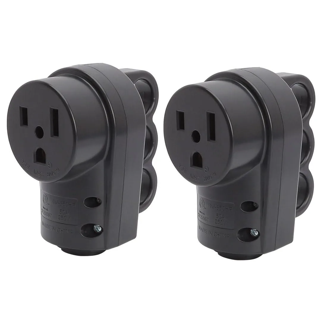 LORDWORLD LORDWORLD Nema 6-50R 50A 250V Female Welder Socket 2-Pack Black — product photo
