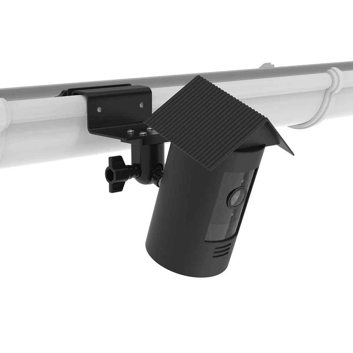 Koroao Gutter Mount & Silicone Cover for Ring Stick Up Cam (Black) — product photo