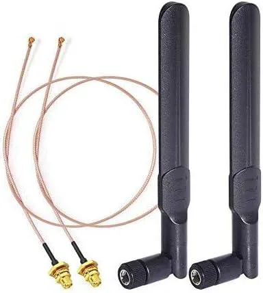 YOUHUA YOUHUA Dual Band Wi-Fi Adapter 8dBi RP-SMA 30cm Cable 2-Pack — product photo