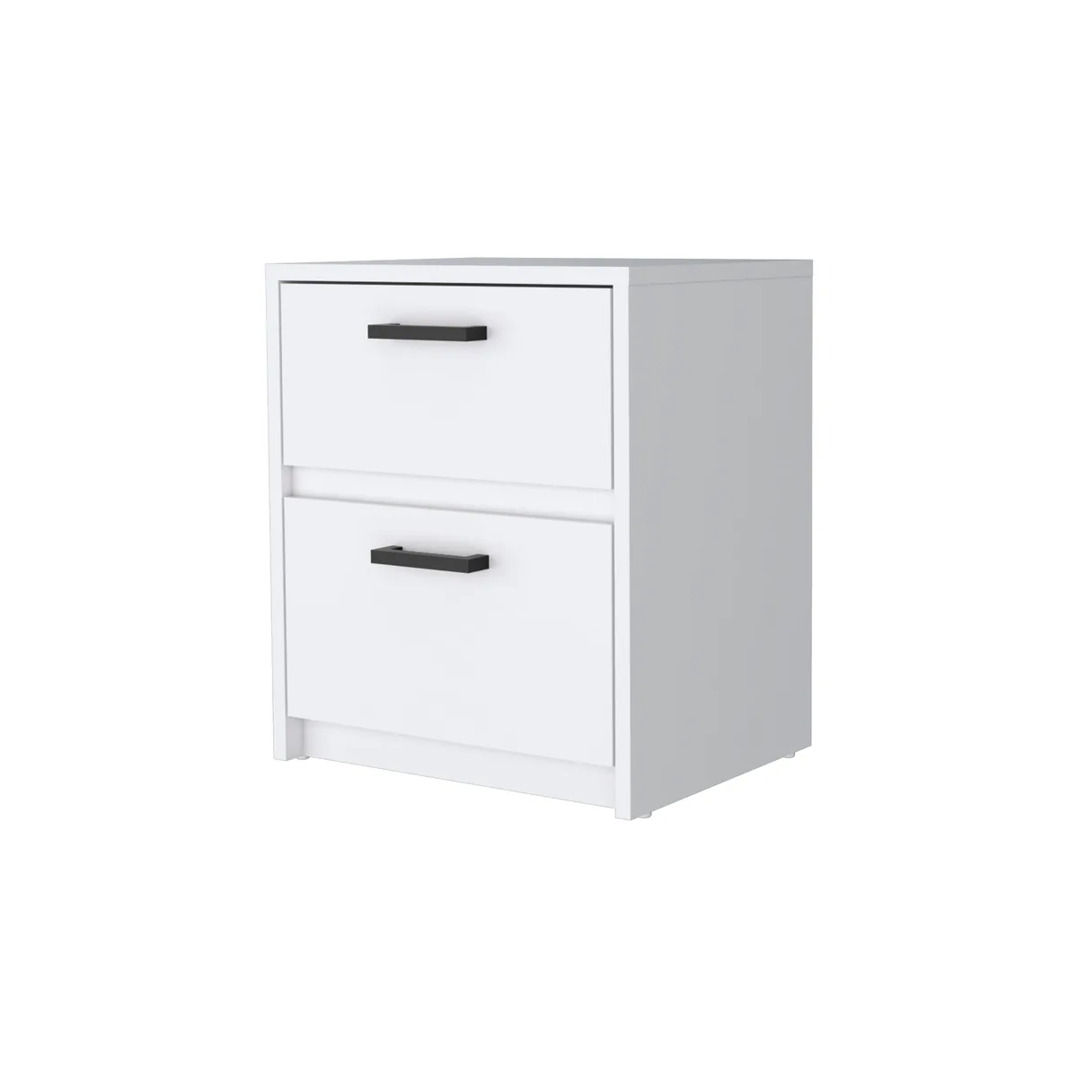 FM FURNITURE FM FURNITURE Myrtle 2-Drawer Nightstand White FM8966MLB — product photo