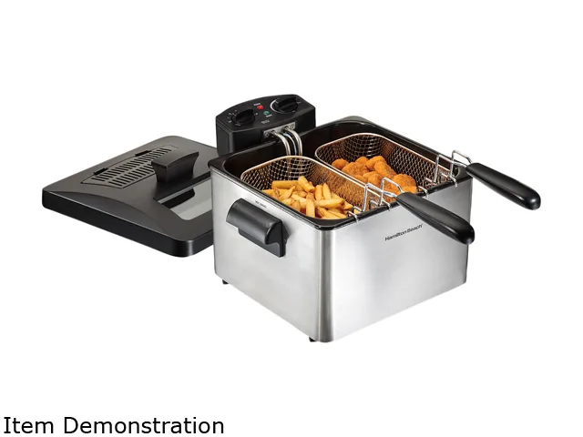 Hamilton Beach Hamilton Beach 35036 19 Cup Deep Fryer 12 Cup Capacity 2 Baskets — product photo