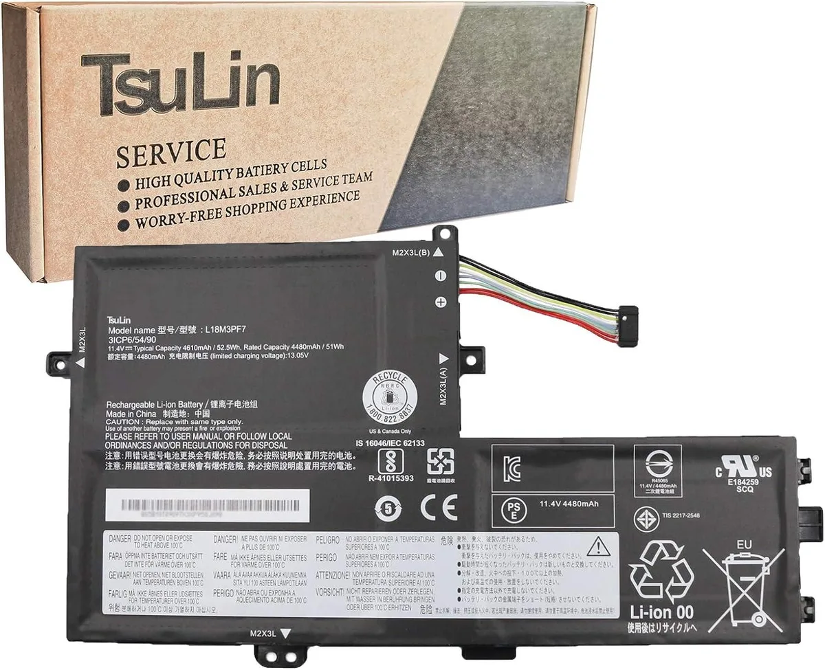 NShi NShi L18M3PF7 laptop battery 11.4V 52.5Wh 4610mAh — product photo