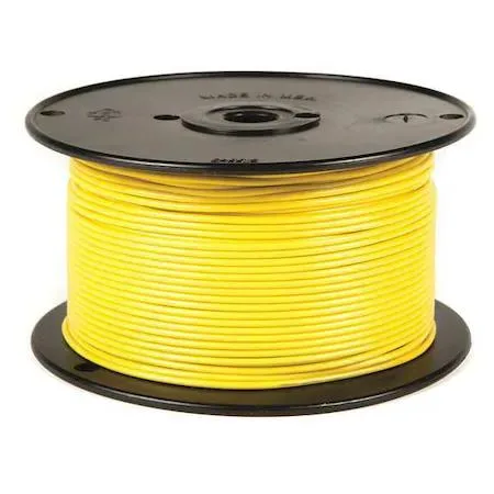 Value Brand Value Brand 12 AWG Yellow PVC Stranded Wire 500 ft 60 V GPT 87-6511 — product photo