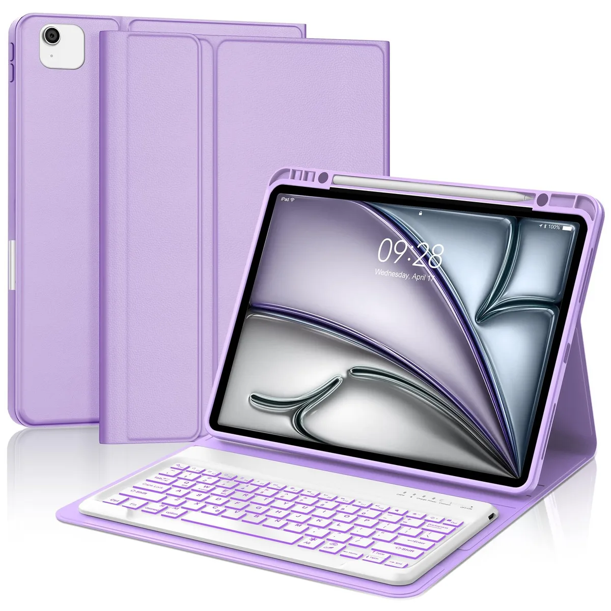 KW-Commerce KW-Commerce 2 in 1 Accessory for iPad Air 13 &amp; Pro 12.9 Purple — product photo