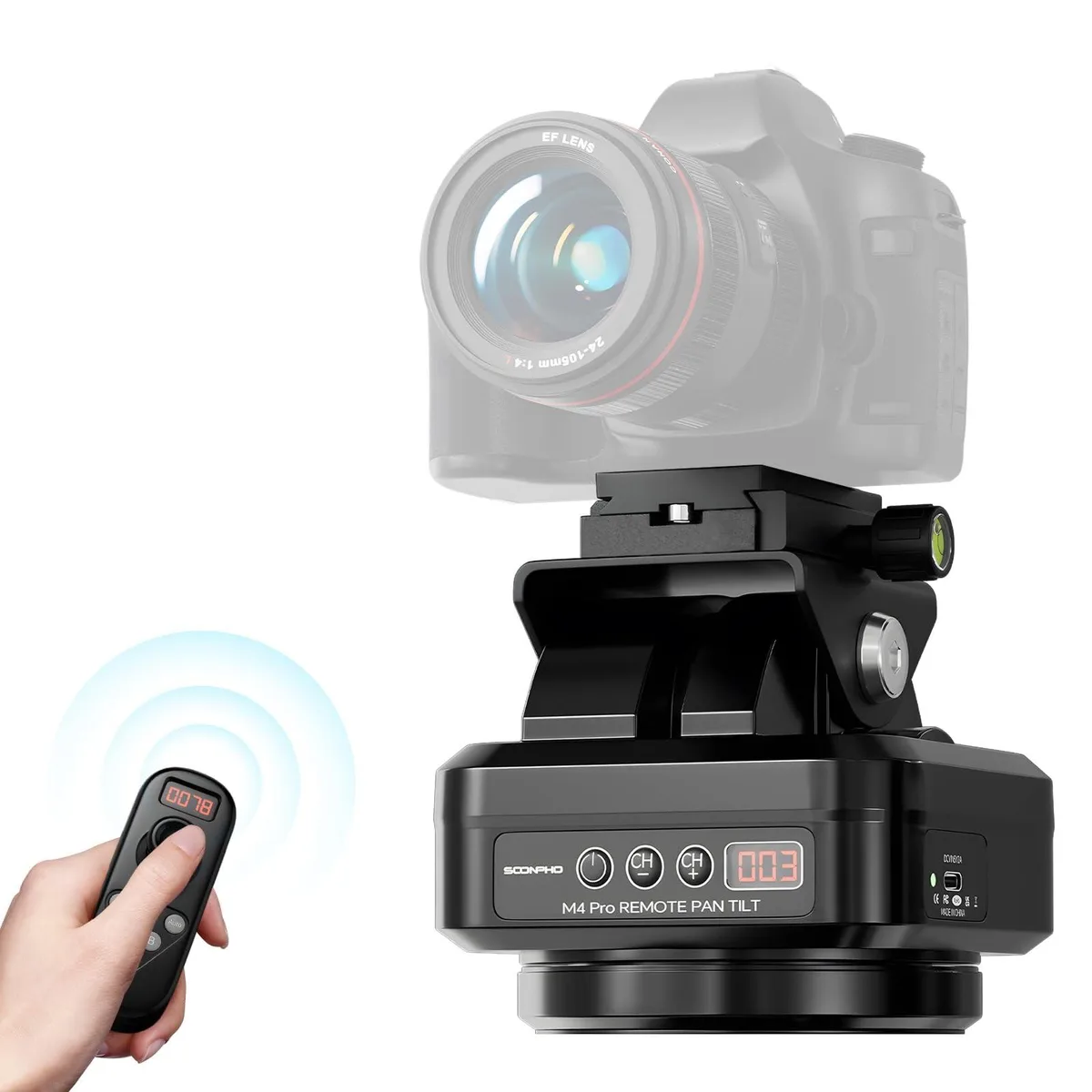 Adafruit Adafruit Soonpho M4 Pro Motorized Tripod Head 2 in 1 accessory — product photo