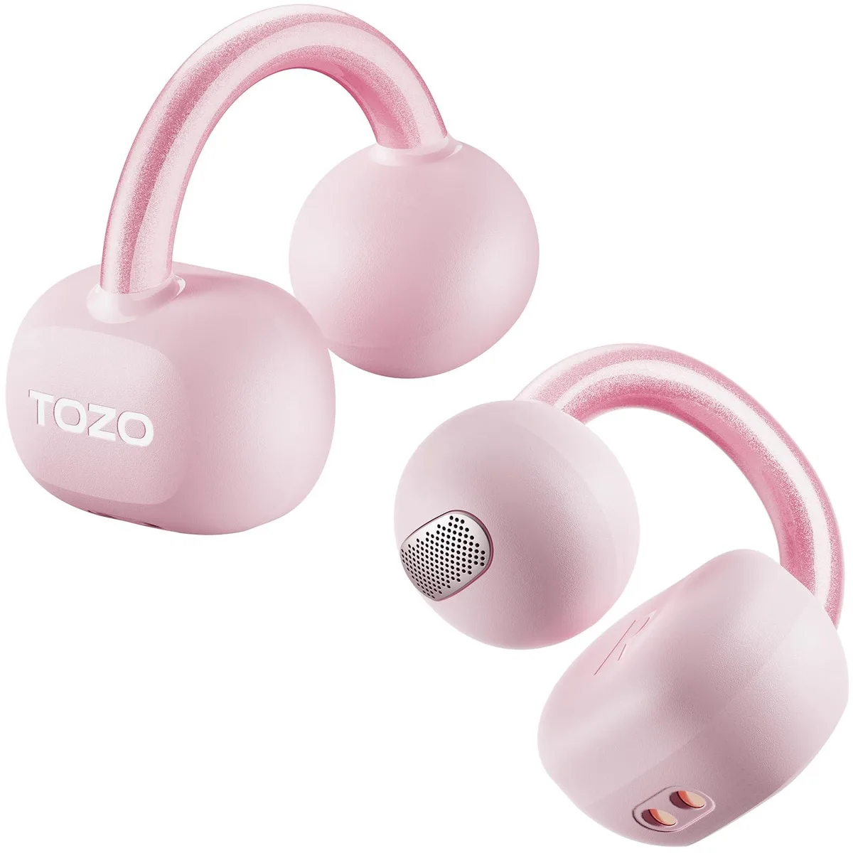  TOZO OpenEarRing T1308 Rose Gold Bluetooth 5.4 Open-Ear Earbuds 40H — product photo