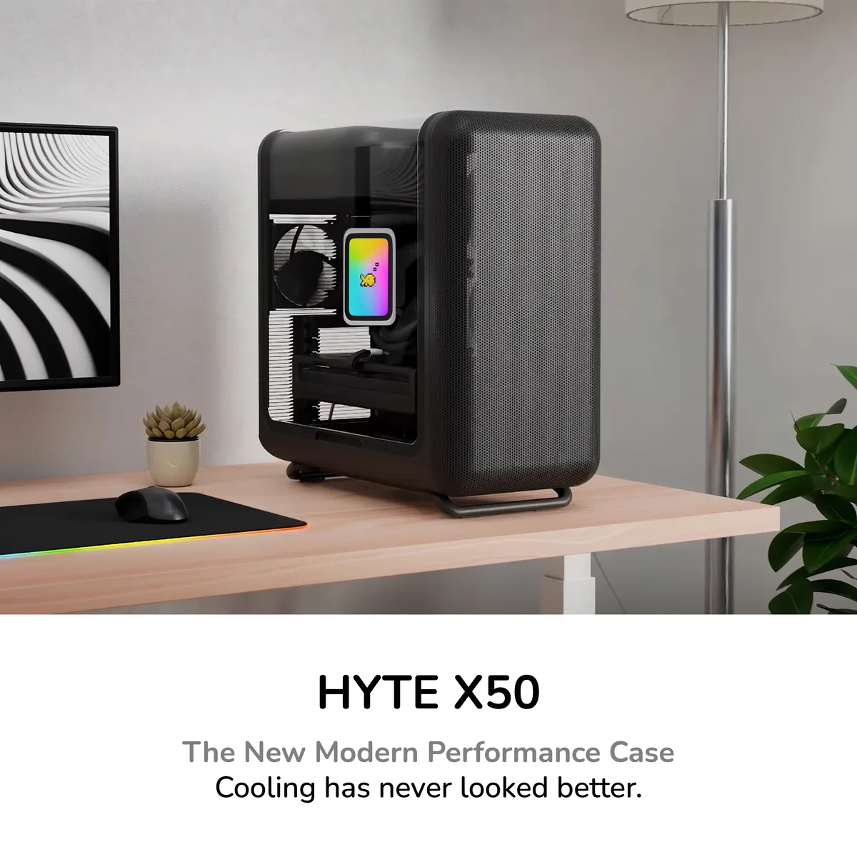 HYTE HYTE X50 CS-HYTE-X50G-BB ATX Mid Tower PC case — product photo