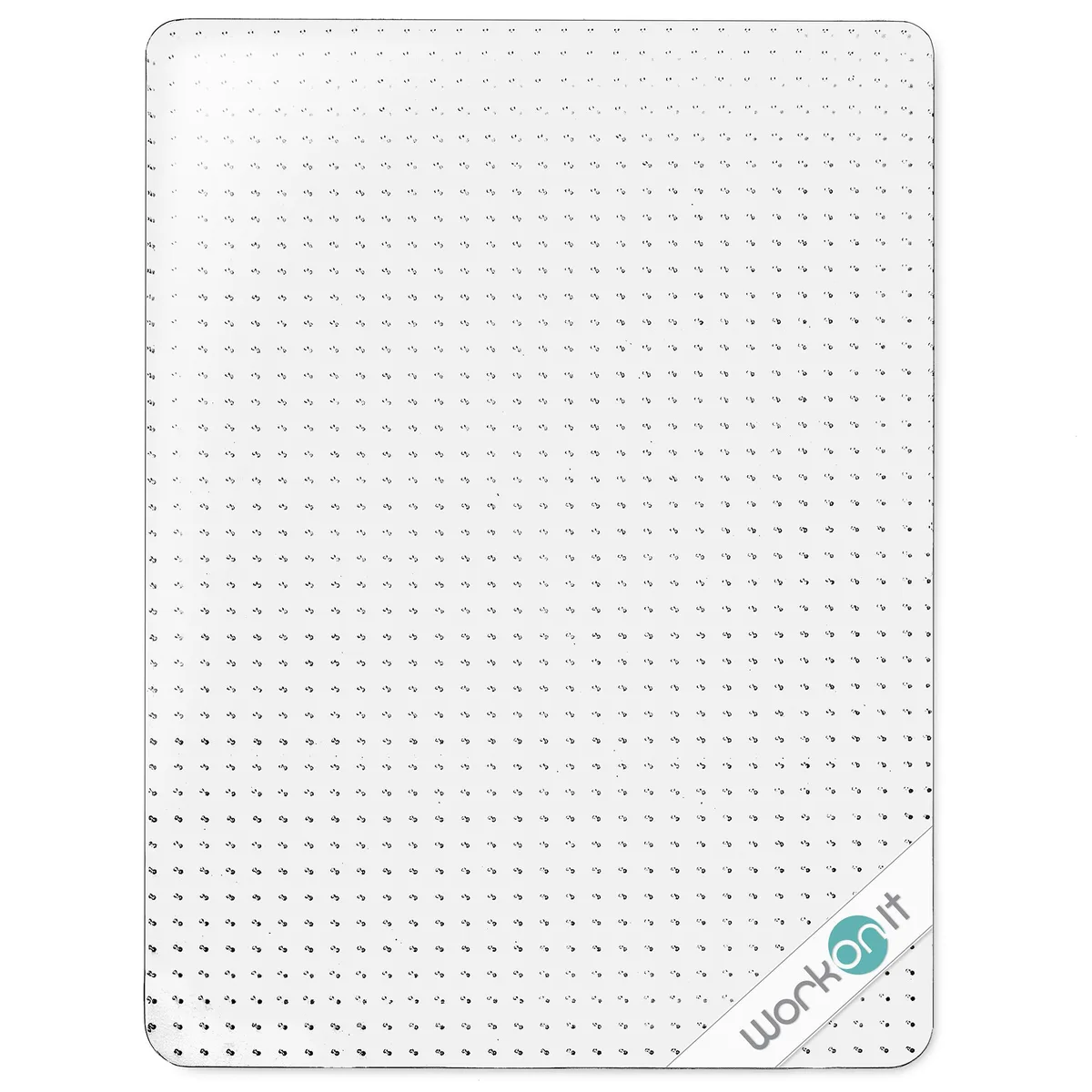 WORKONIT WORKONIT Office Chair Mat 36" x 48" Clear 2.2 mm Vinyl Low Pile Carpet — product photo