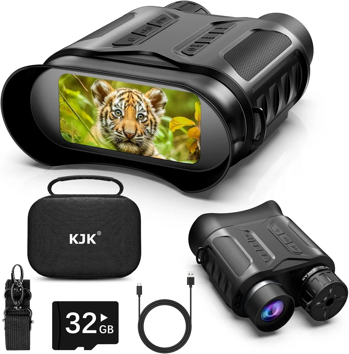 BFKK BFKK NV30 4K Digital Night Vision Binoculars 32GB Card 3in Screen — product photo