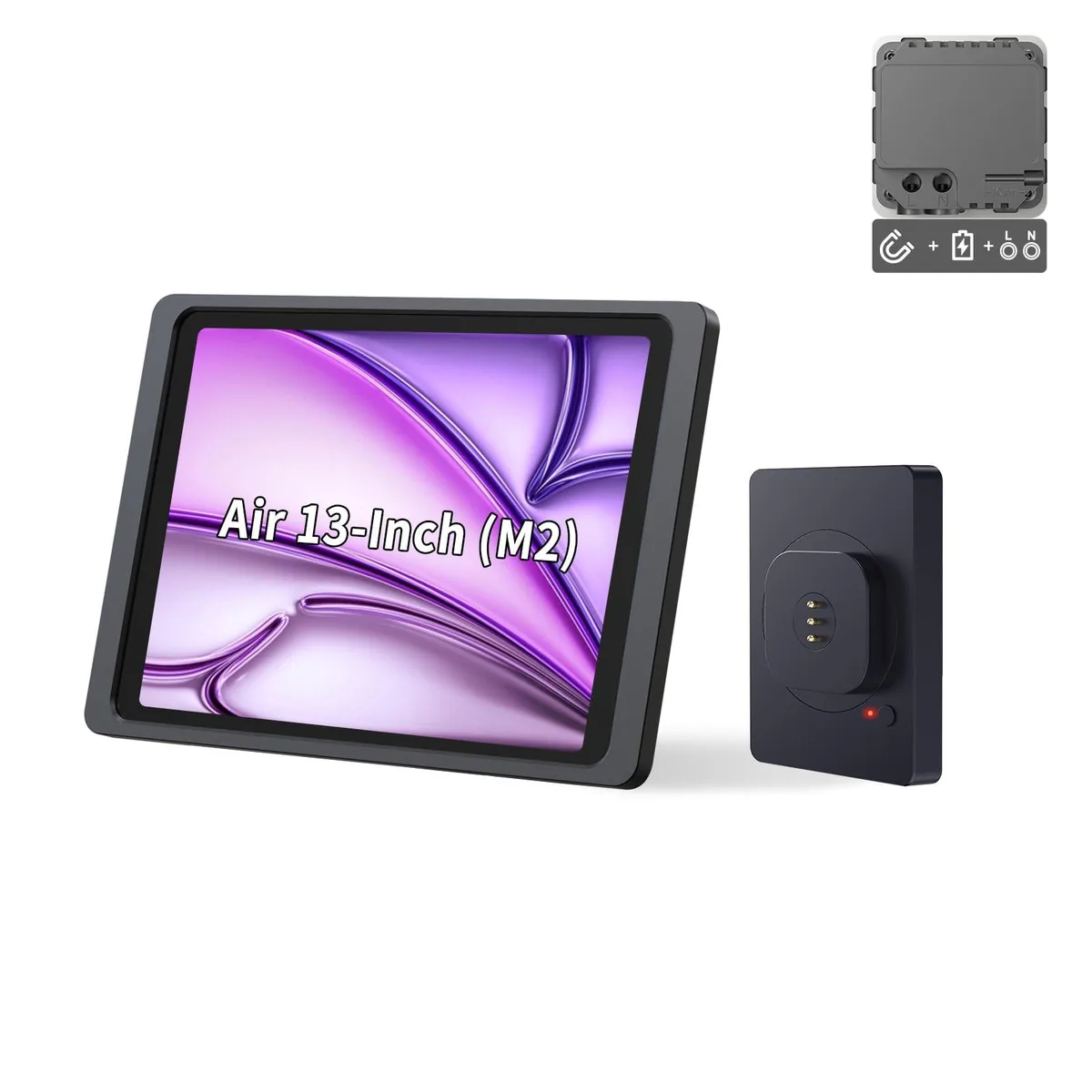 EMONITA EMONITA AC Magnetic iPad Wall Mount 13" 18W 360° Black — product photo
