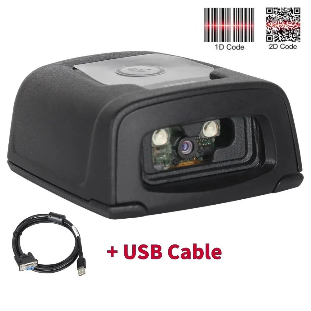 Master DS457-HD20009 fixed-mount 2D barcode scanner with USB cable