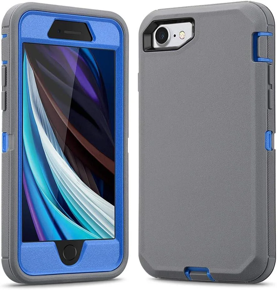 Transcend Transcend 3-in-1 Case for iPhone SE 2020/2022, 7, 8 (Gray/Blue) — product photo