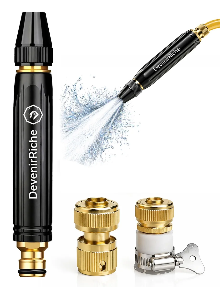  DevenirRiche 001 Metal Pressure Washer Gun 8x Boost 3 Modes 20m Range — product photo