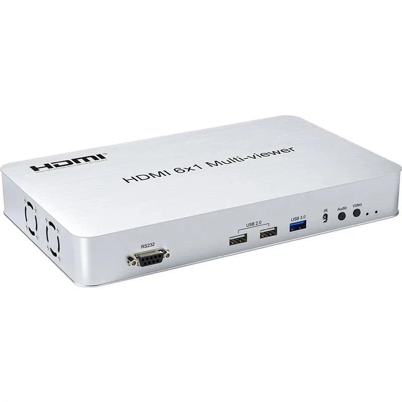 YINGHUA YINGHUA 6x1 HDMI KVM Multi Viewer 180° 232 — product photo