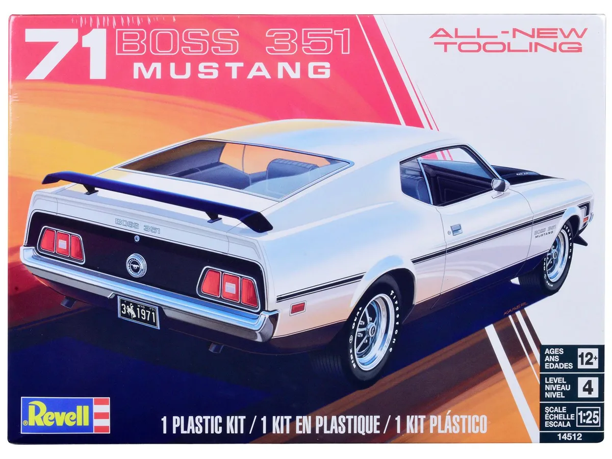 Revell Revell 1971 Ford Mustang Boss 351 1/25 Scale Model Kit — product photo