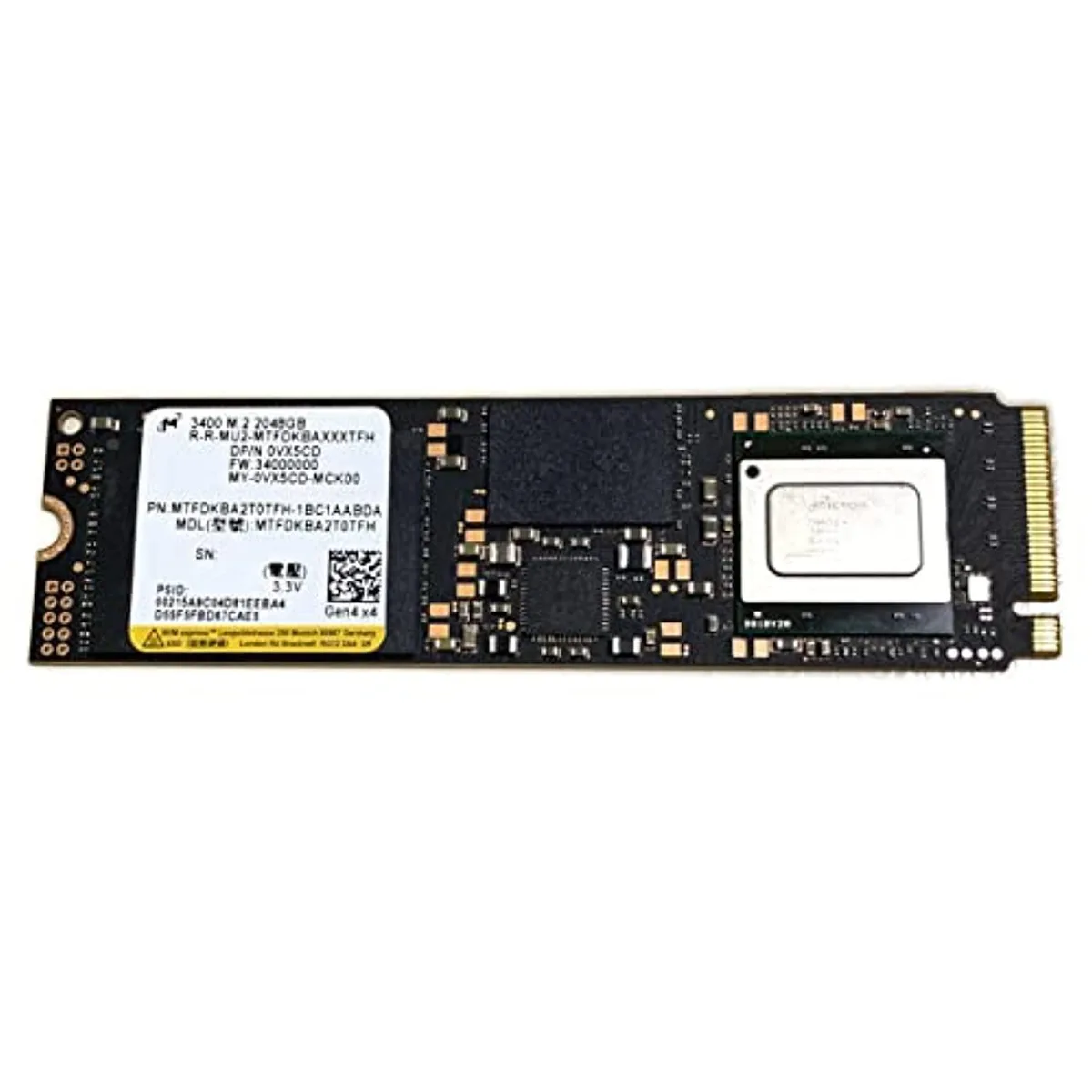 Micron Micron 2TB 3400 M.2 2280 NVMe PCIe 4.0 x4 internal SSD — product photo