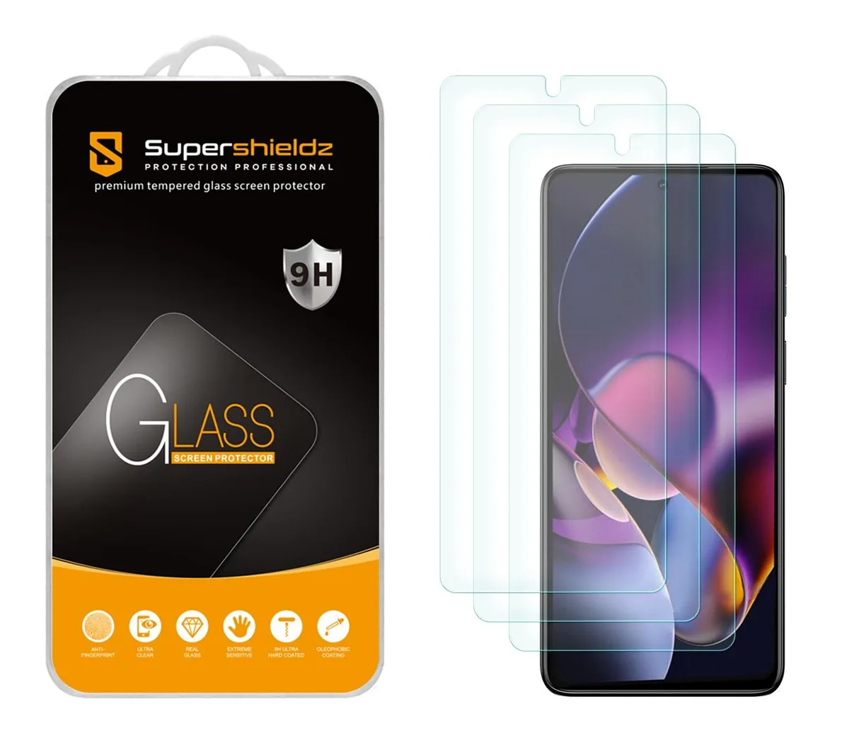  Supershieldz Tempered Glass Screen Protector Moto G Stylus 5G 2024 6.8" 3-Pack — product photo