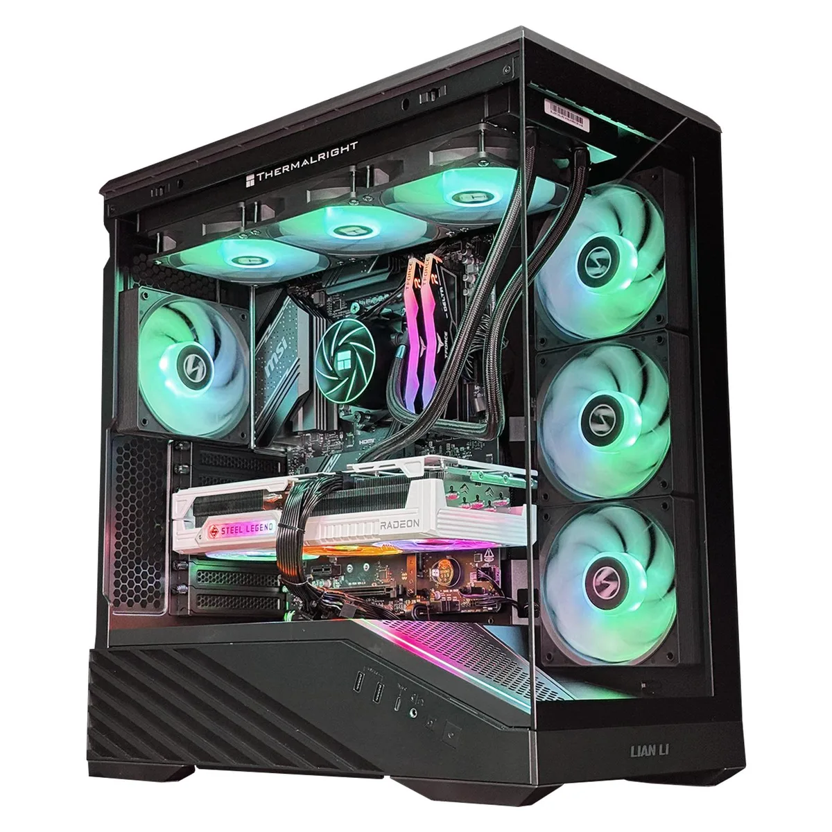 Andromeda Insights Andromeda Insights Elite AMD Intel Vector gaming PC Core Ultra 7 265KF Radeon RX 9070 XT 16GB 32GB DDR5 6000 — product photo